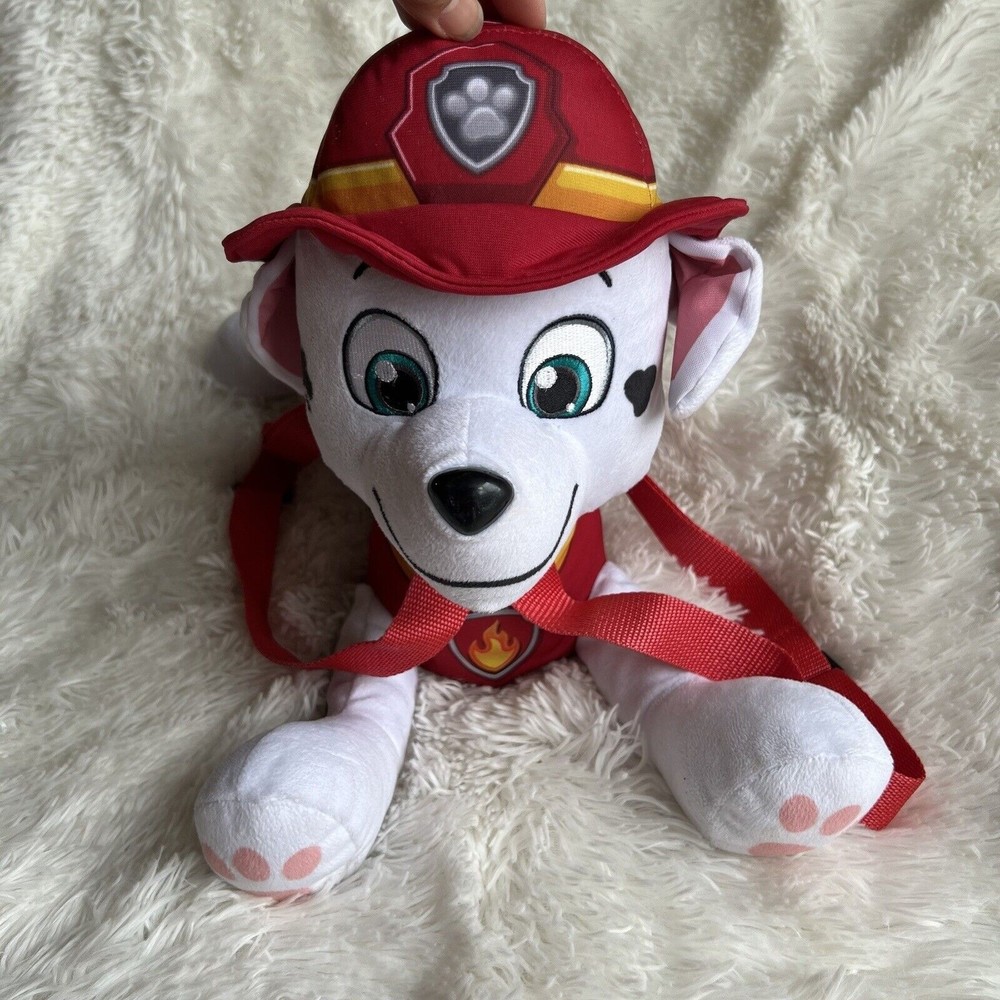 Paw Patrol Marshall Super Soft Plush Stuffed Animal Backpack For Kids - 16 Inch